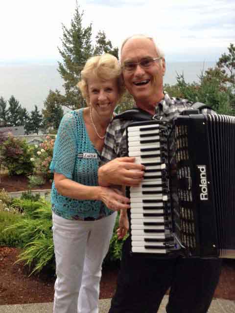 Accordian player at Appy Extravaganza