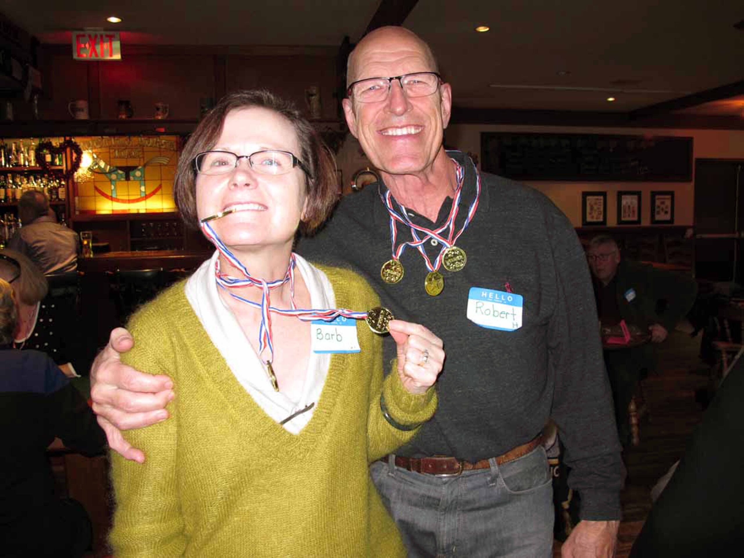 Barbara (champ!) and Bob Hartley